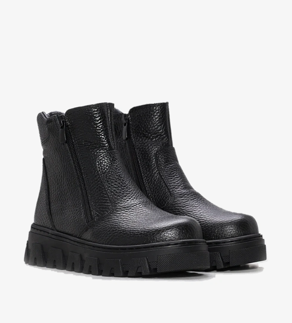 Hakiki Deri Kürklü Unisex Çocuk Klasik Bot 770KXA107 - Görsel 1