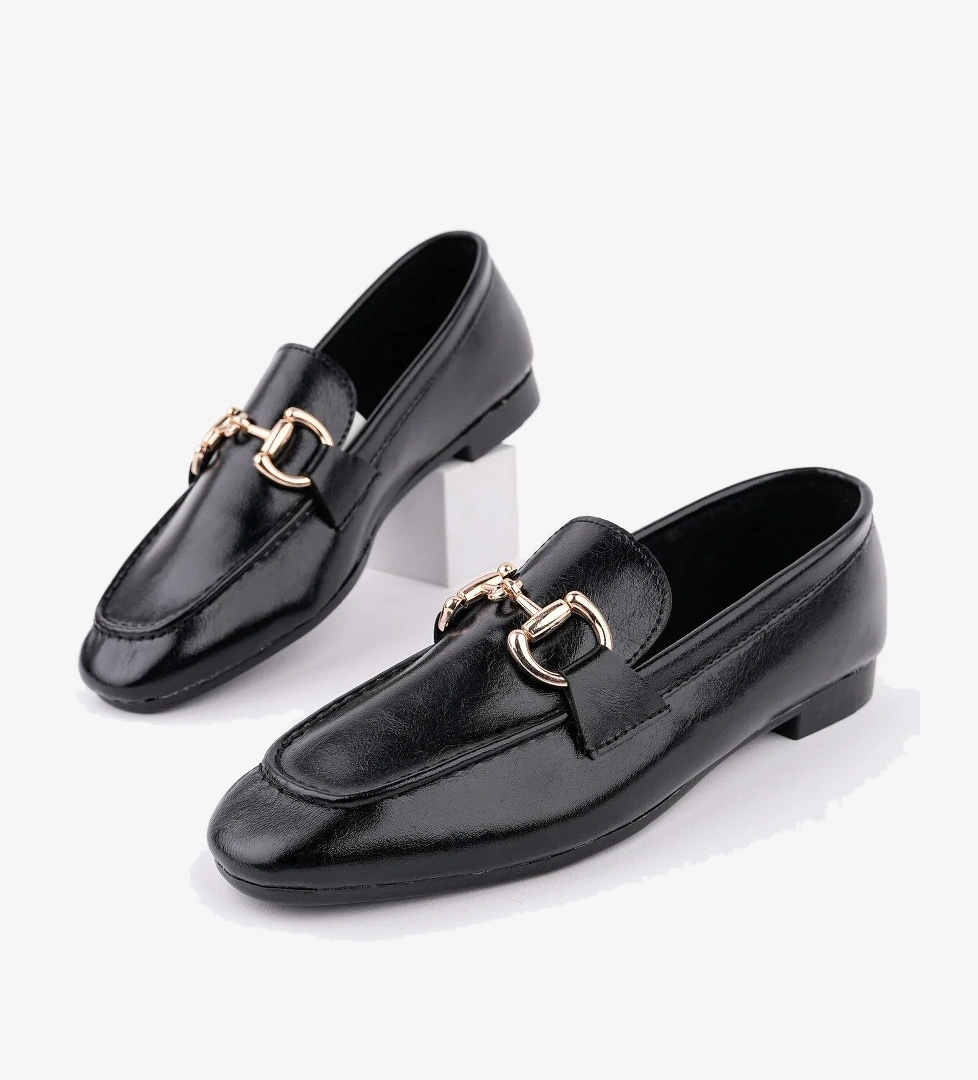 STRİDE Metal Tokalı Kadın Günlük Loafer Ayakkabı - Görsel 1