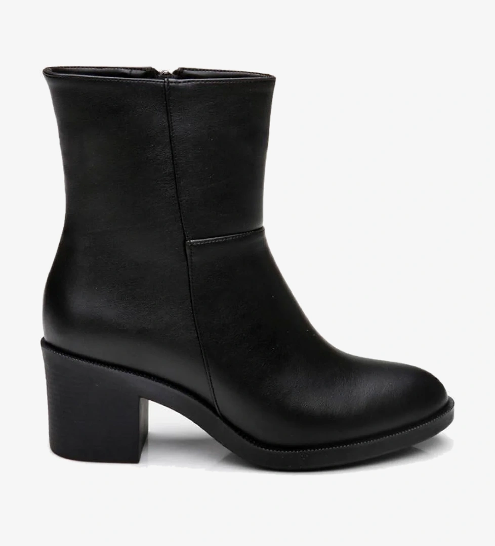 Siyah Kadın Topuklu Bot