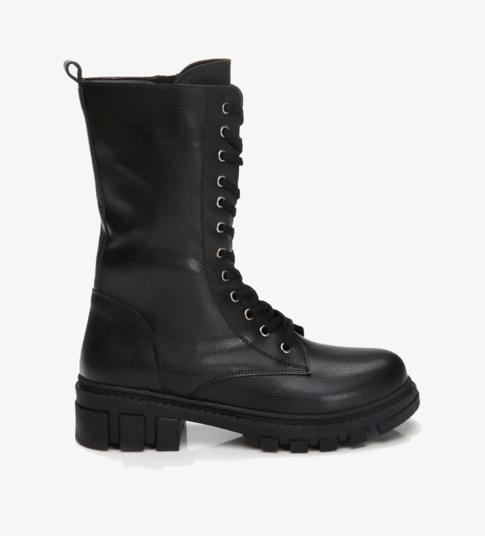 Yaya By Hotiç Siyah Kadın Düz Bot model görseli