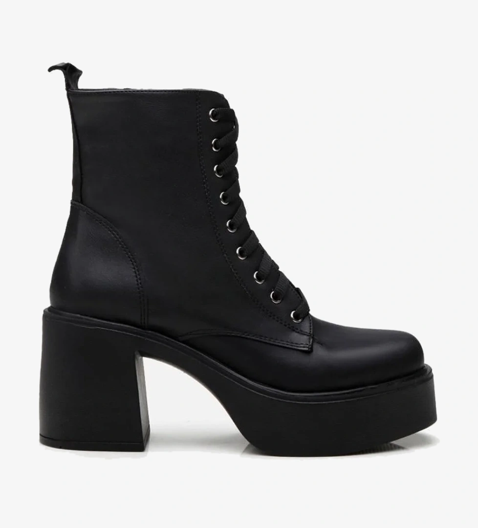 Siyah Kadın Topuklu Bot - Görsel 1