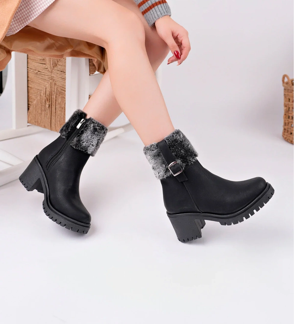 Mcdark 2430 Kürklü Bot Yüksek Topuk model görseli