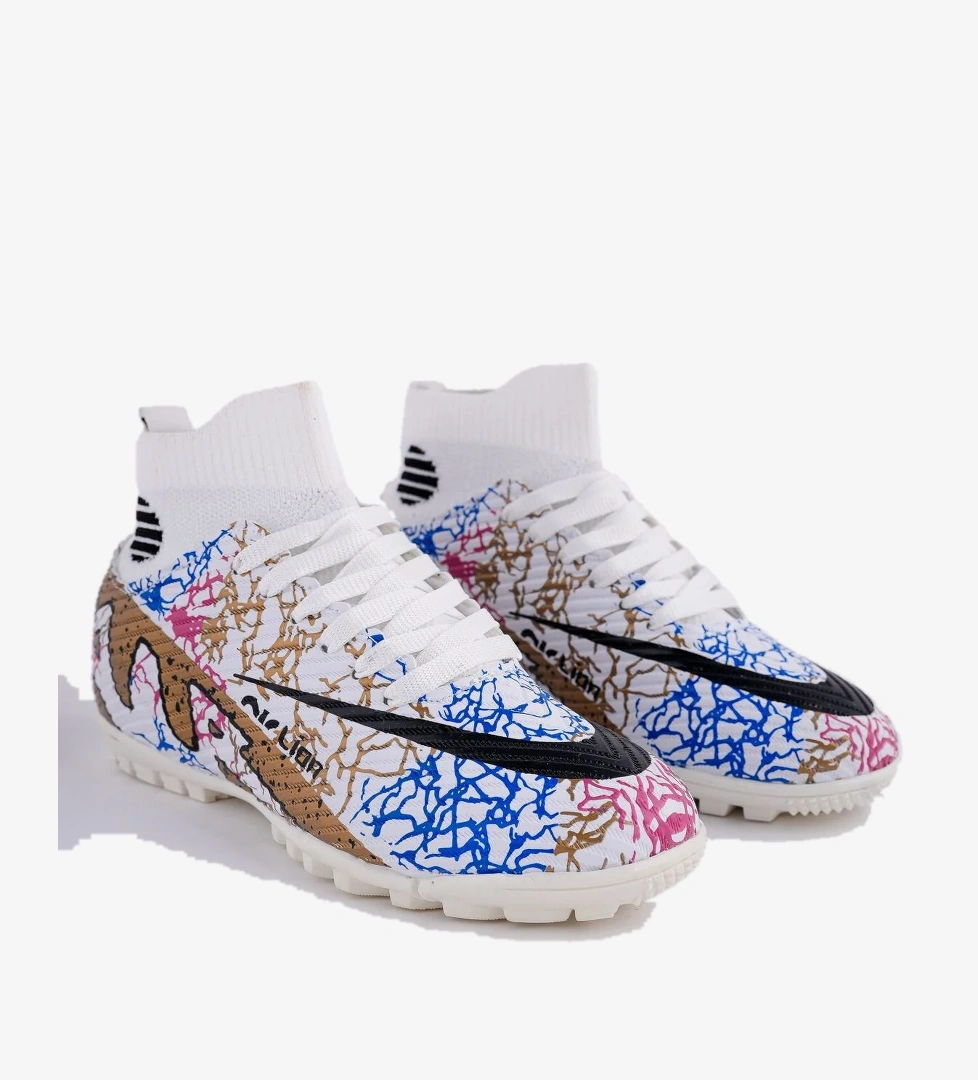 501 HALI SAHA ÇORAPLI BİLEKTEN SARMALI ÇİVİSİZ ERGONOMİK ESNEK FUTBOL HALI SAHA AYAKKABI - Görsel 1