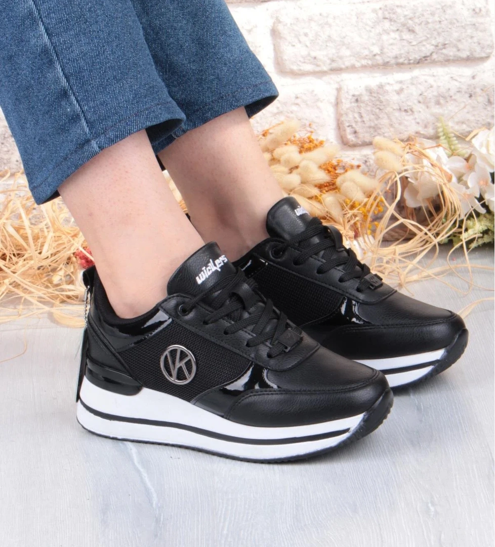 2927 Wks Rahat Hafif Kalın Taban Kadın Spor Ayakkabı