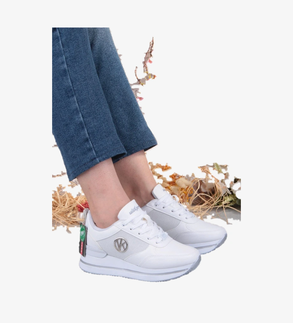 2927 Wks Rahat Hafif Kalın Taban Kadın Spor Ayakkabı