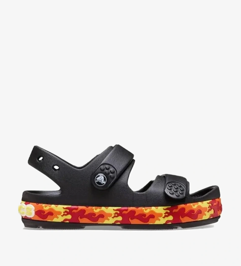 Crocs Crocband Cruiser Flames Çocuk Sandalet Siyah model görseli