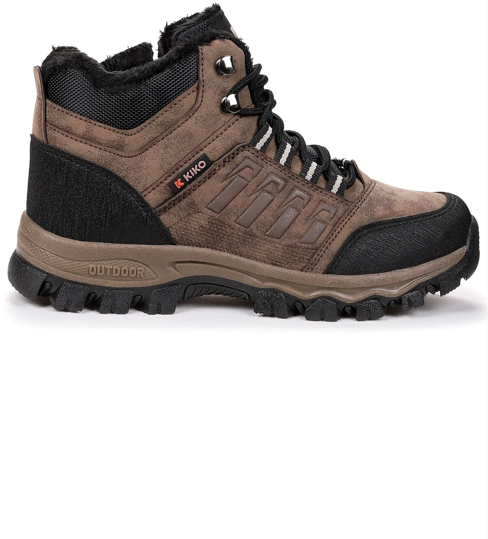 Rune Günlük Fermuarlı Erkek Çocuk Bot Ayakkabı Vizon