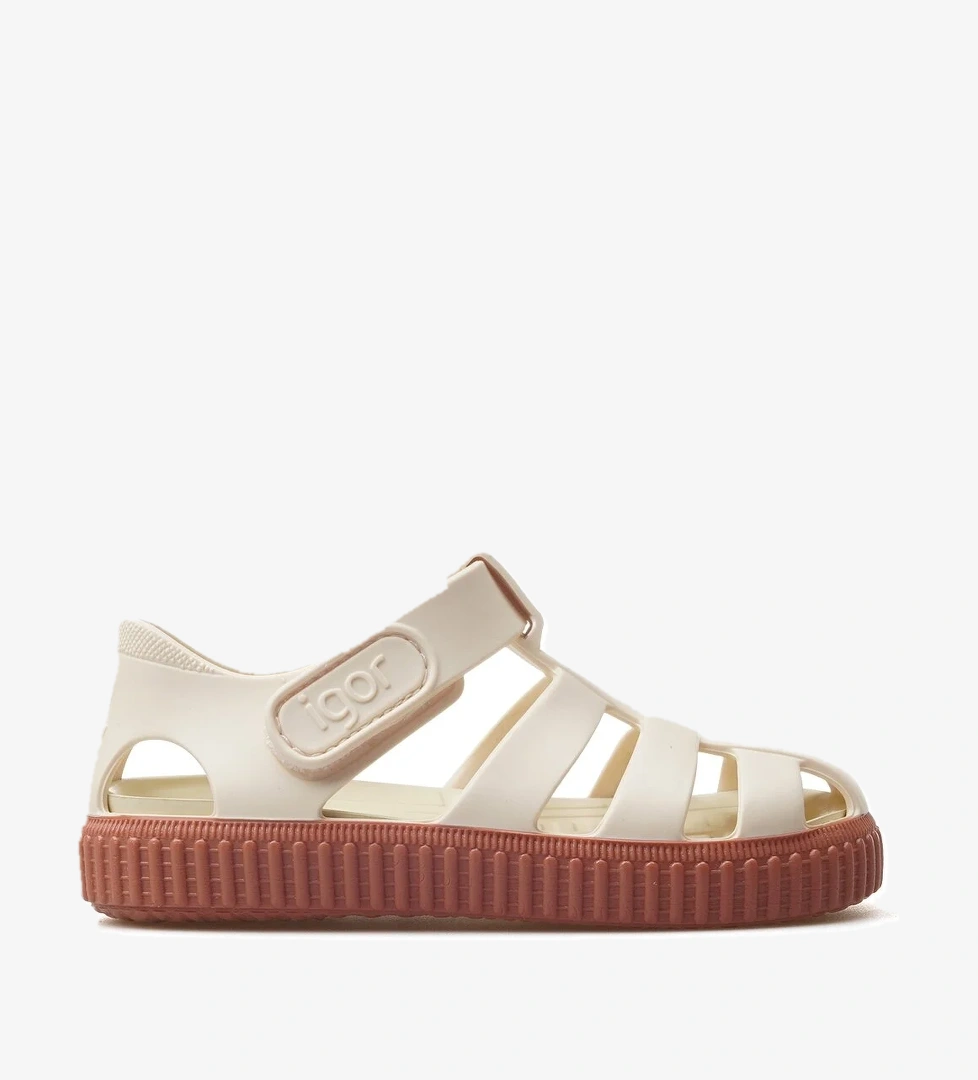 Nıco Marfıl Kaydırmaz Taban Çocuk Sandalet 25y S10323 Bej/kahve