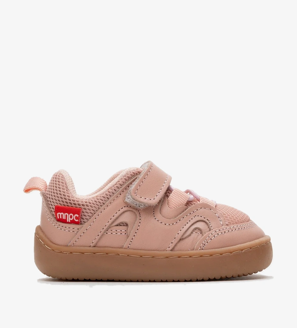 Unisex Çocuk Pudra Hakiki Deri Günlük Ayakkabı