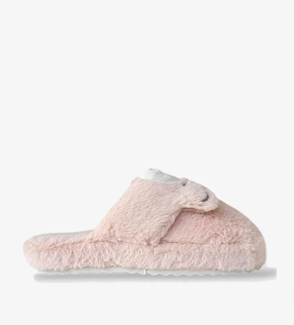 Kadın Kışlık Sevimli Panda Figürlü Kaydırmaz Taban Ev Terliği Panduf PUDRA