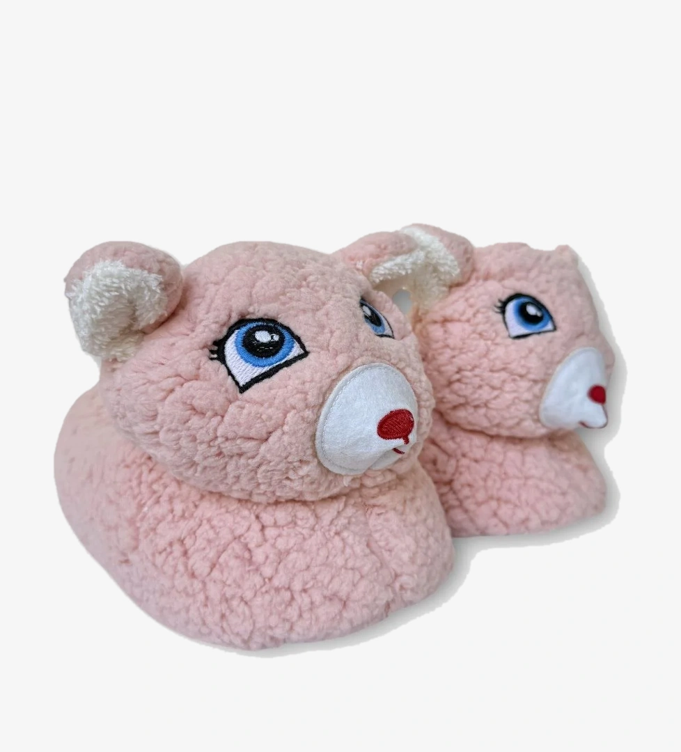 Kadın Sevimli Hayvan Figürlü Panduf Ev Botu PUDRA