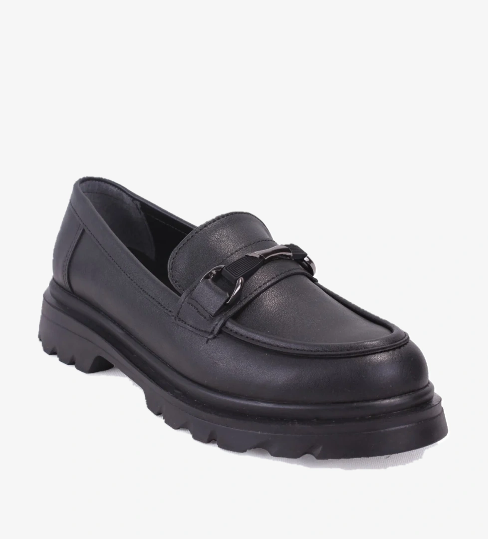 Dagoster DZA07-90834 Siyah Günlük Loafer Kadın Ayakkabı model görseli
