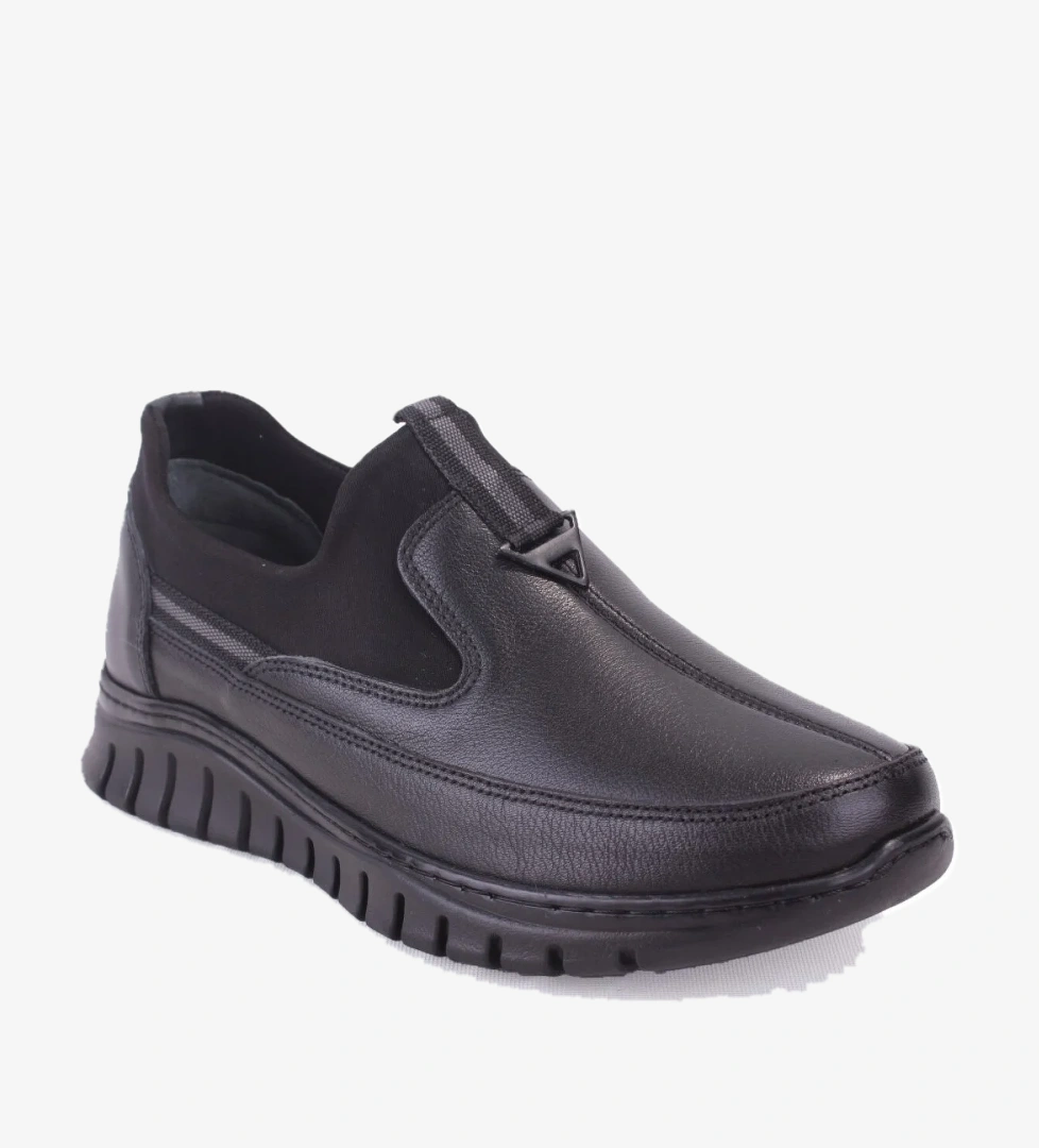 Dagoster DZA07-122044654 Siyah Ortopedik Günlük Deri Kadın Ayakkabı model görseli