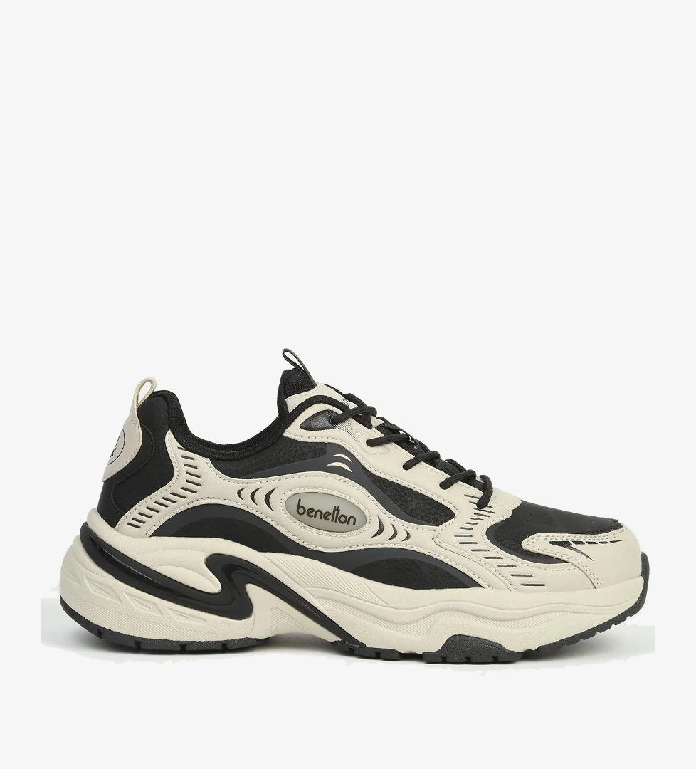 Siyah Bej Erkek Spor Ayakkabı İTHAL - Görsel 1