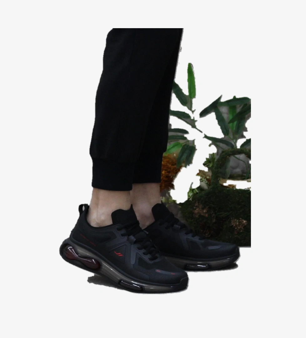 Lescon Airfoam Marble Siyah Kırmızı Rahat Orijinal Ürün Esnek Erkek Spor Ayakkabı model görseli