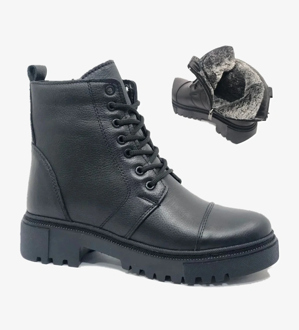 Erdal Koçyiğit Ayakkabı Ek 24 Kadın Hakiki Deri Dikişli Postal Bot model görseli