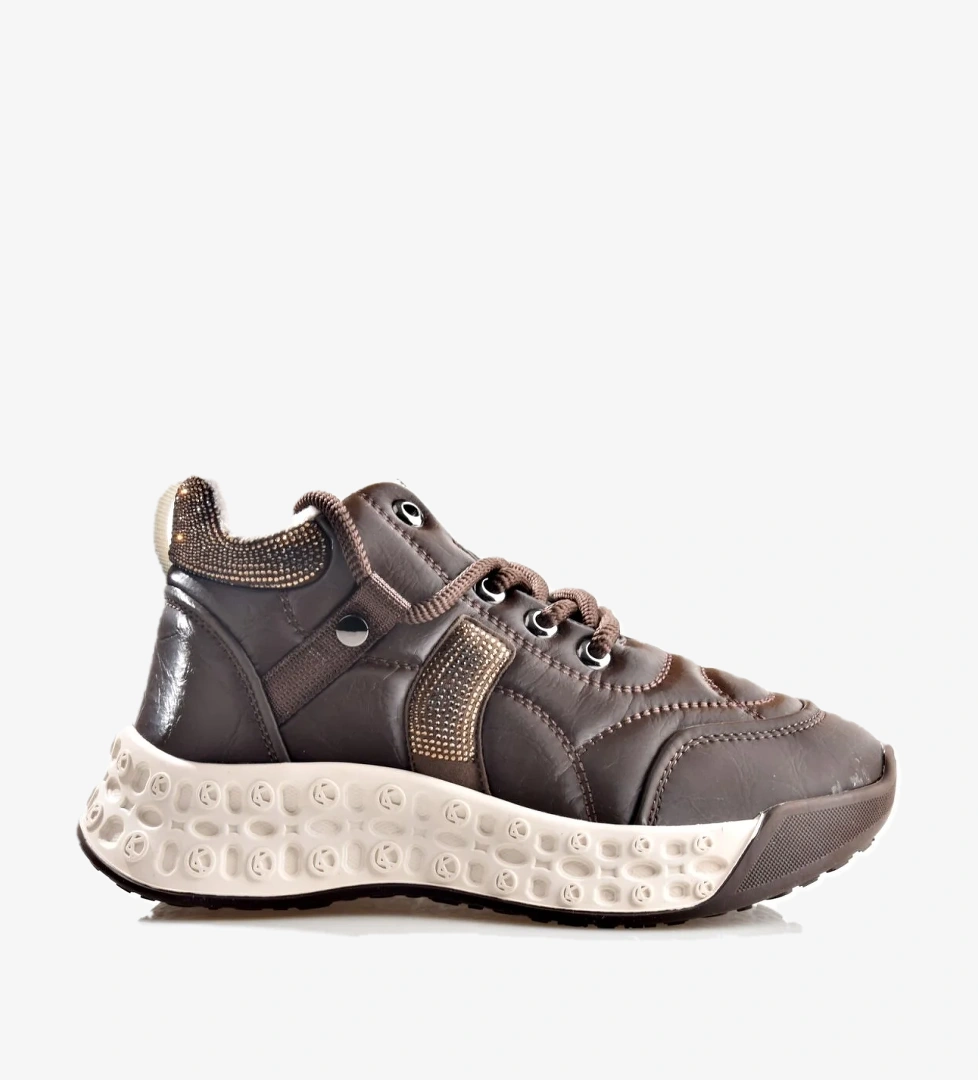 25K316 Kadın Gizli Dolgu Topuk Taşlı Bot - Görsel 1