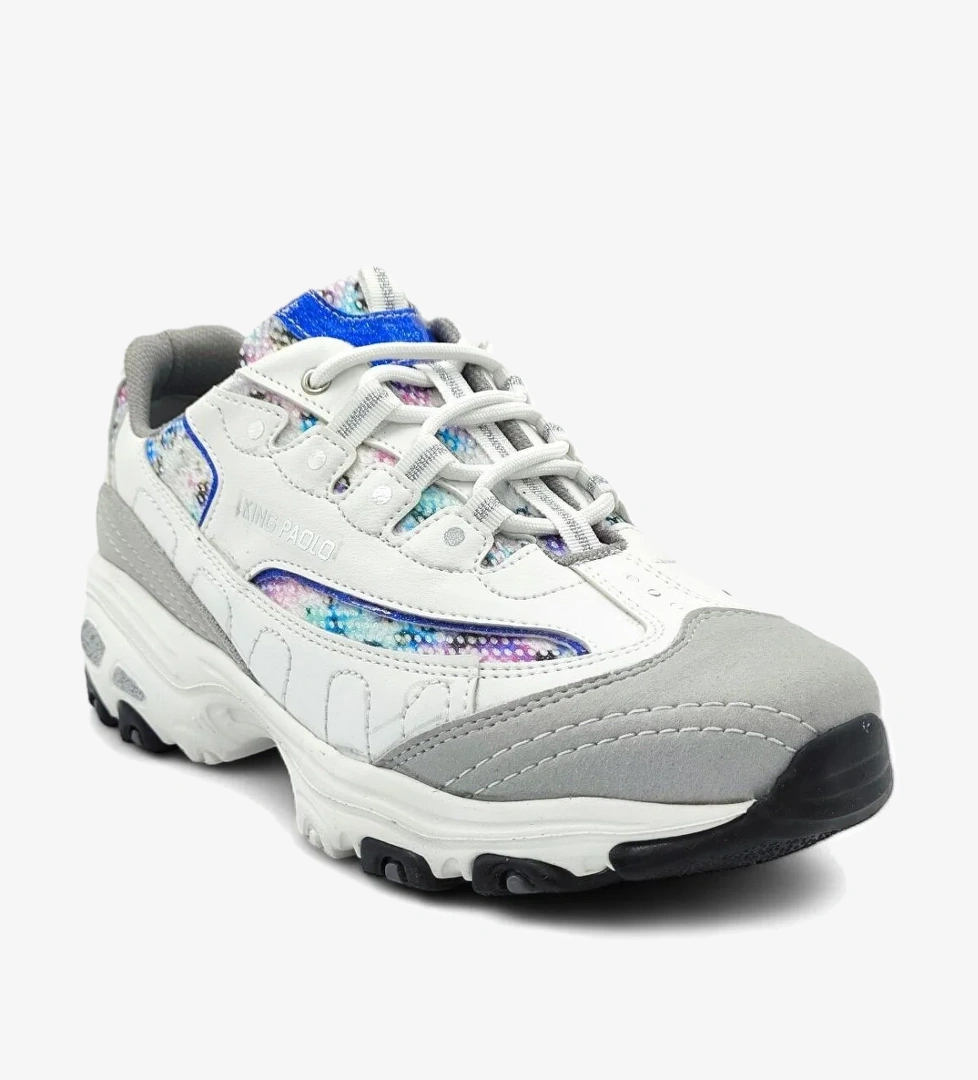 King Paolo E5112 Ayakkabı Beyaz-Mavi model görseli