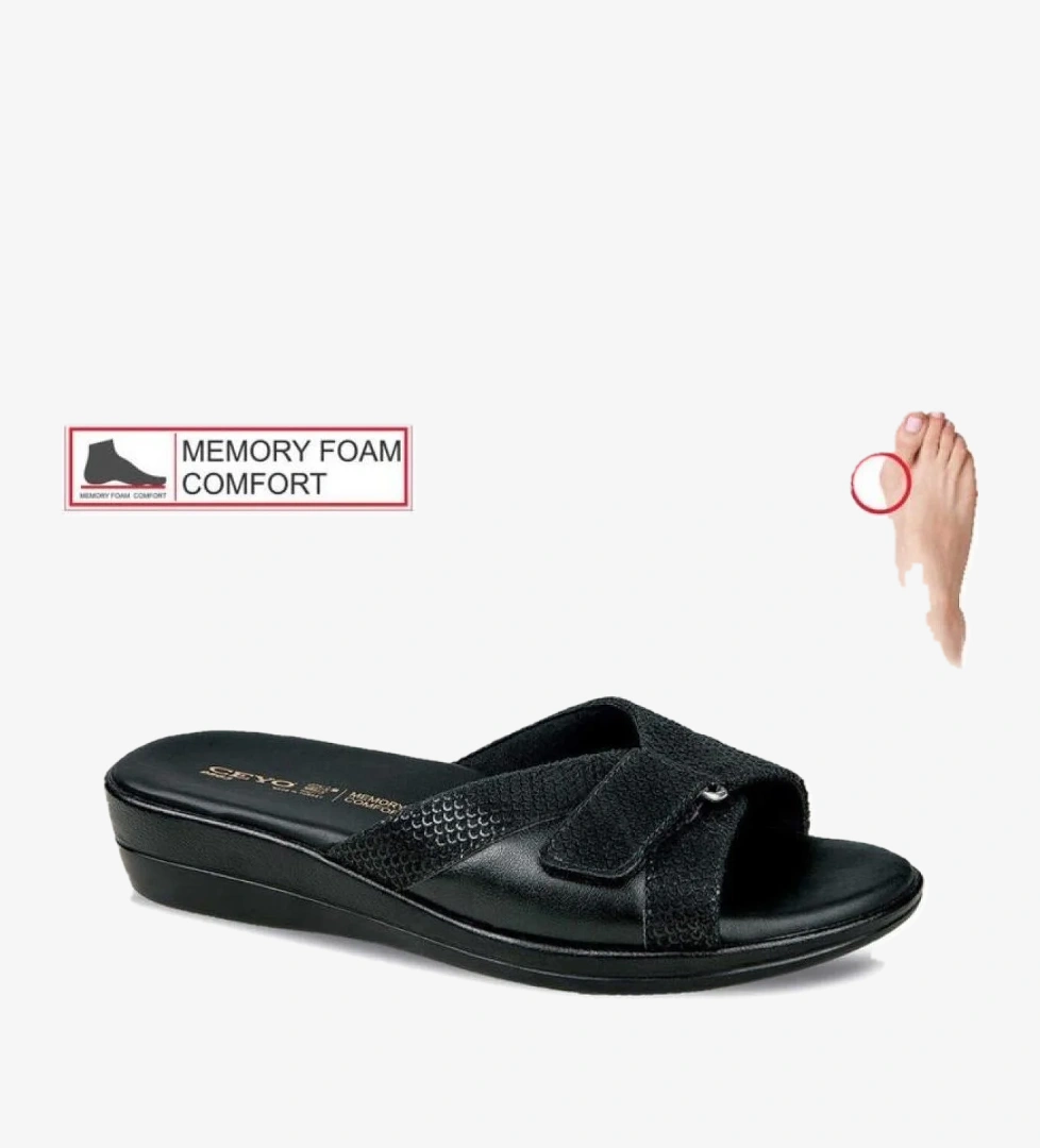 9863-7 Ortopedik Kadın Terlik - Görsel 1