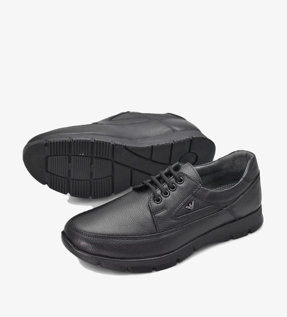 301 Ortopedik Topuk Masajlı Hakiki Deri Erkek Ayakkabı Kışlık Erkek Deri Ayakkabı