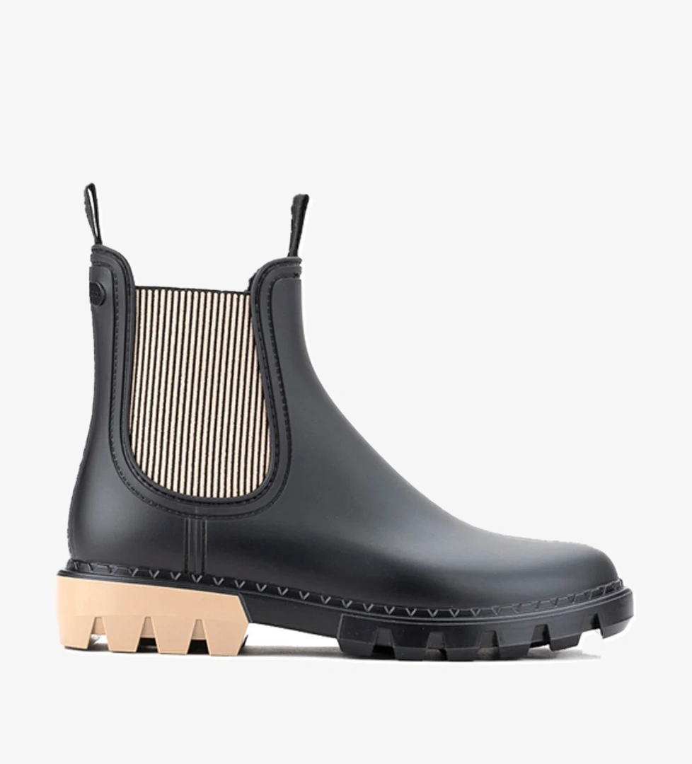 ROCK BICOLOR Bej Kadın Yağmur Botu - Görsel 1