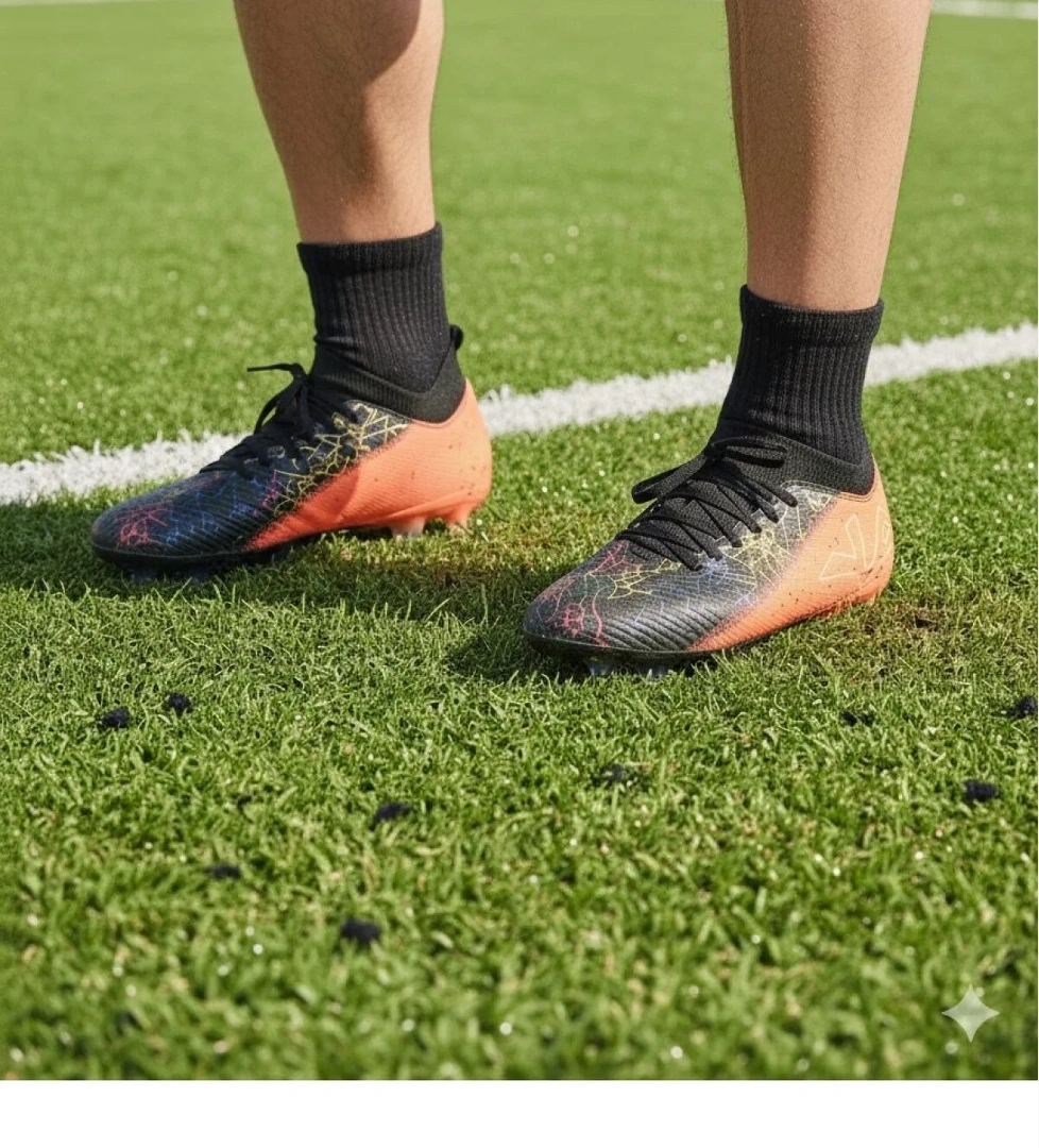 Yarı Prof. Hologram Taban Erkek Çocuk Çoraplı Super Mercury Krampon Ayakkabı