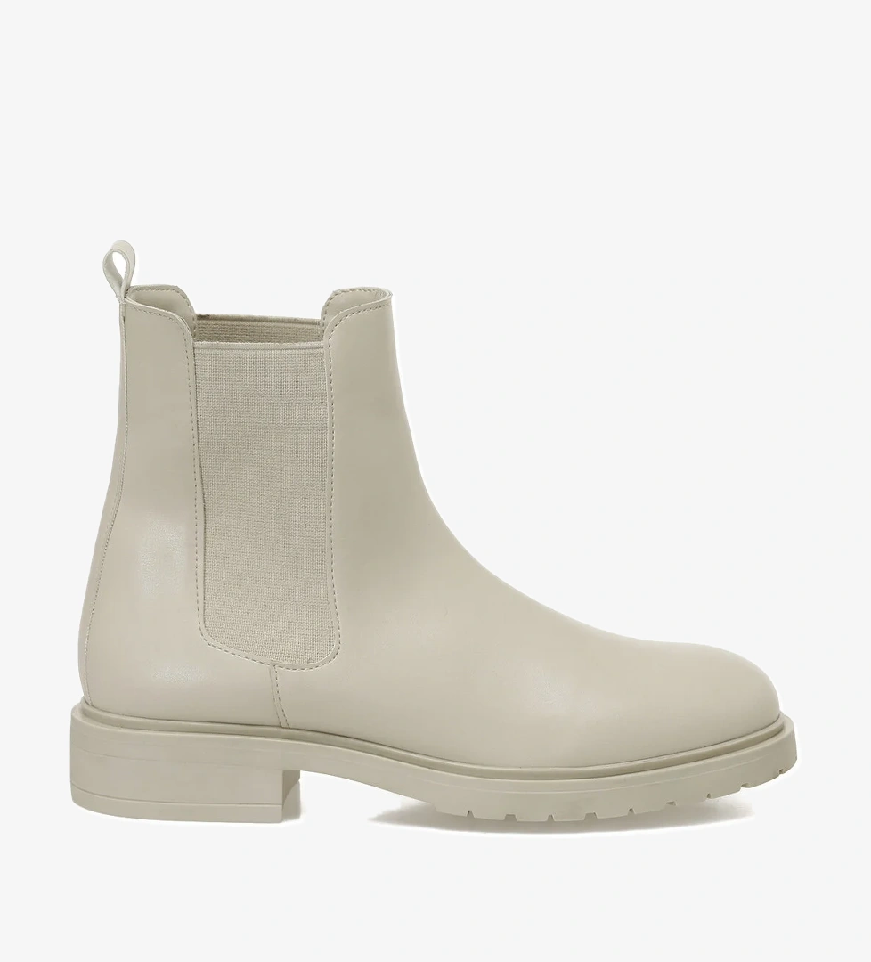 25K-6016 5PR Bej Kadın Chelsea Bot - Görsel 1