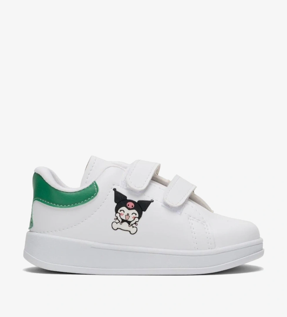 Çocuk Kuromi Baskılı Cırtlı Unisex Spor Ayakkabı YEŞİL