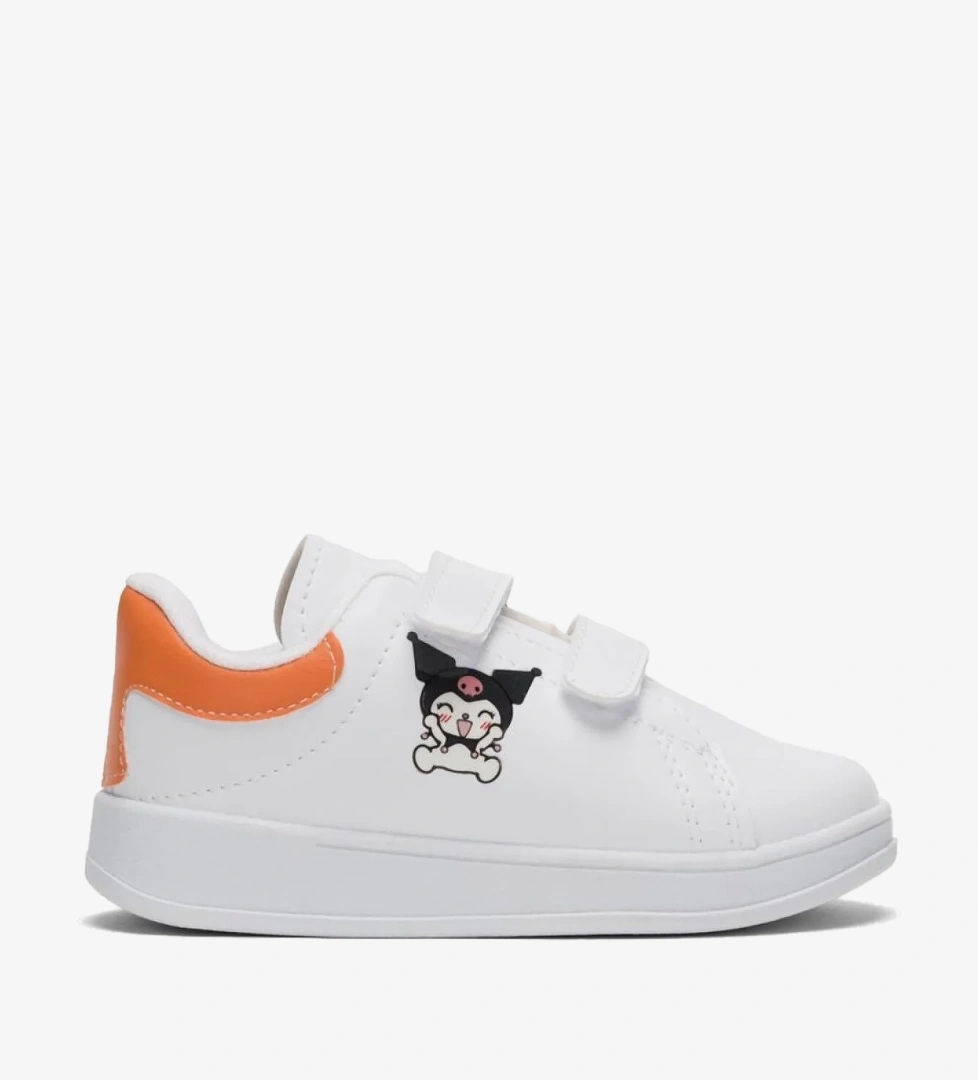 Çocuk Kuromi Baskılı Cırtlı Unisex Spor Ayakkabı TURUNCU