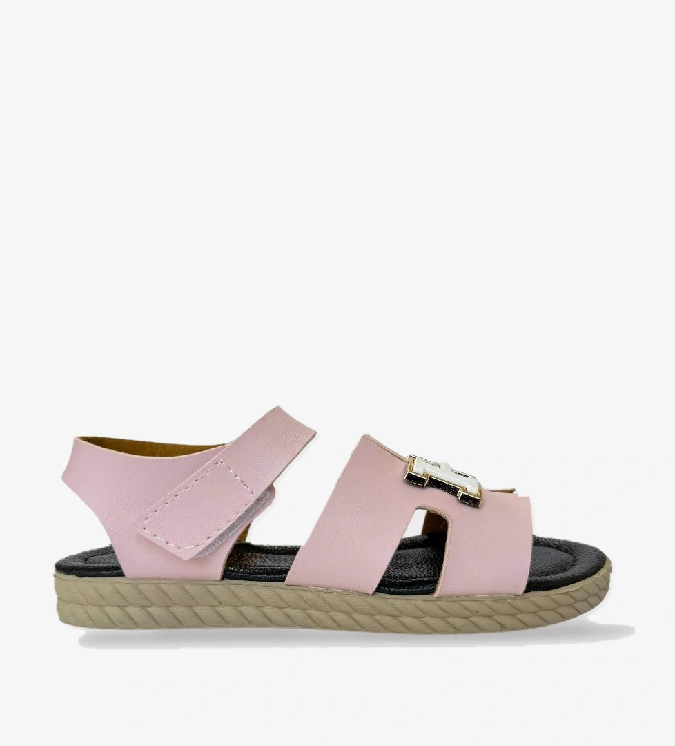 Kadın Önü ve Arkası Açık Yazlık Sandalet PUDRA