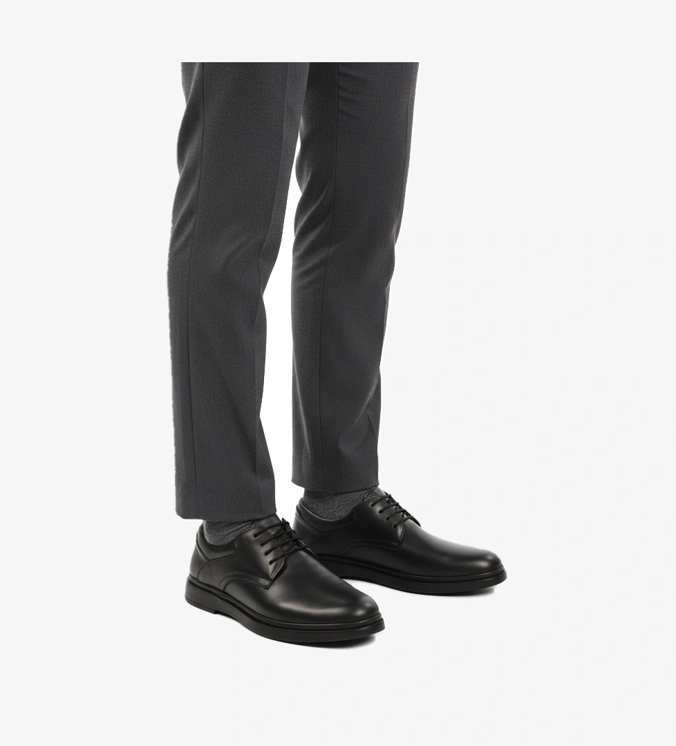 Ayakmod Siyah Hakiki Deri Erkek Casual Ayakkabı Dsn 2027 M model görseli