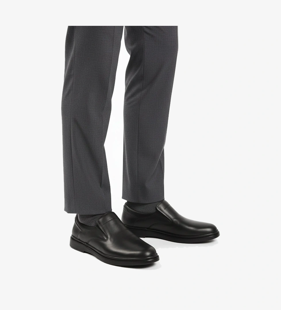 Ayakmod Siyah Hakiki Deri Erkek Casual Ayakkabı Dsn 2026 M model görseli