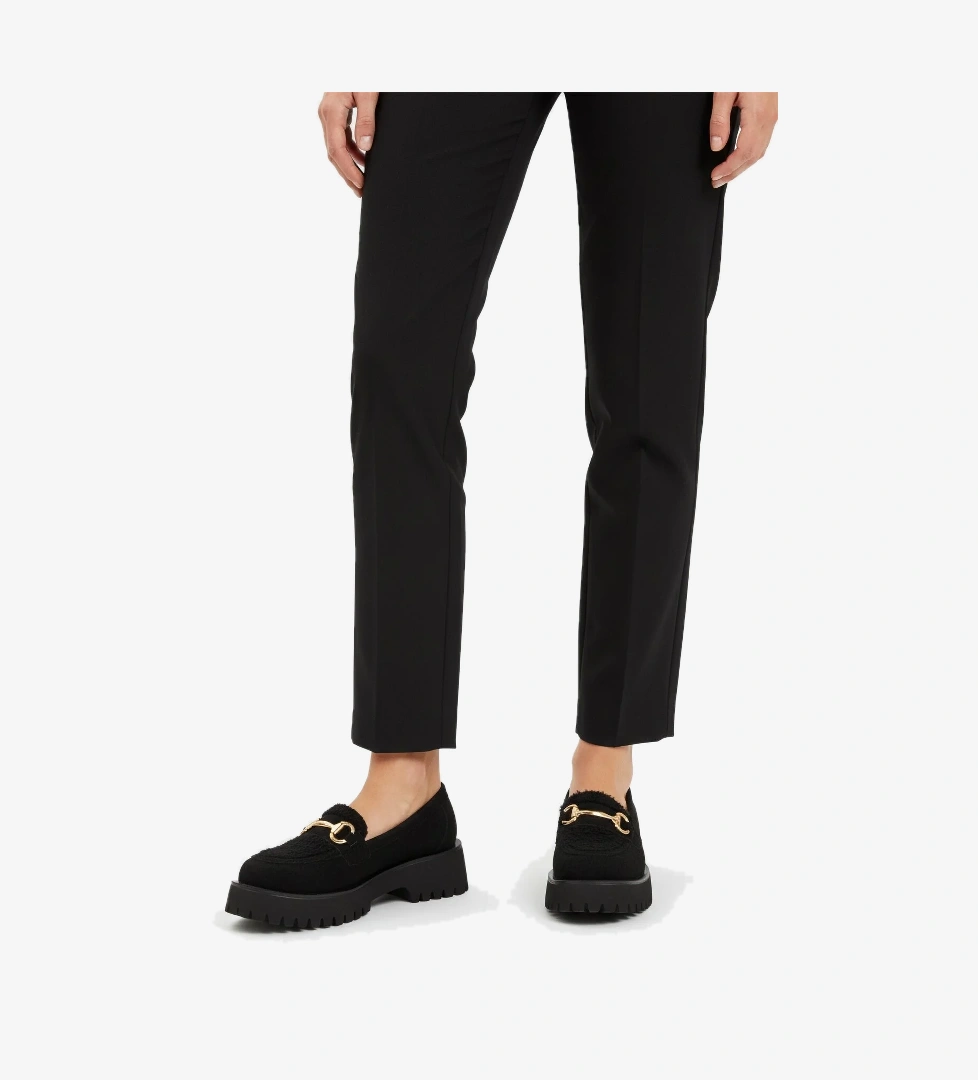 Siyah Süet Kalın Tabanlı Kadın Casual Ayakkabı 572461 Z