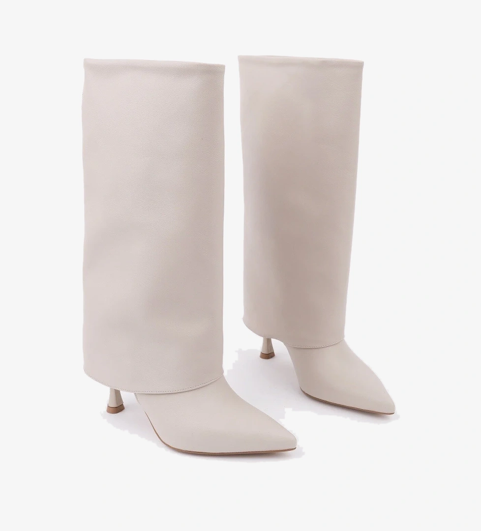 MİLENA Sivri Burun İnce Topuklu Kadın Çizme - Görsel 1