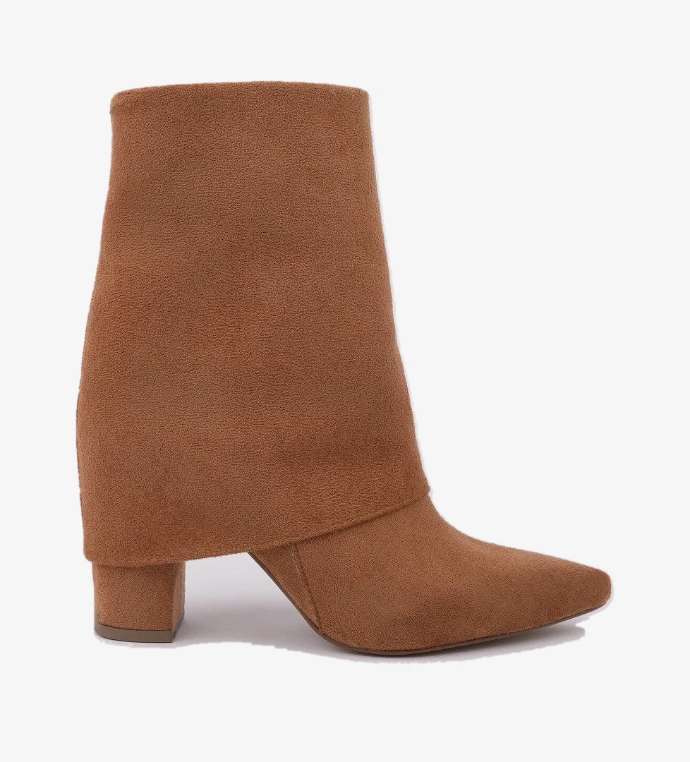 İMPERA Sivri Burun Kalın Topuklu Fermuarlı Kadın Bot