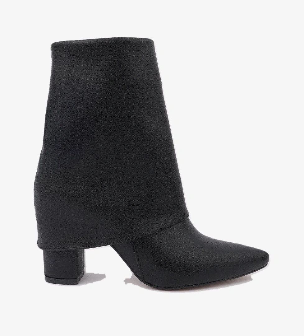 İMPERA Sivri Burun Kalın Topuklu Fermuarlı Kadın Bot