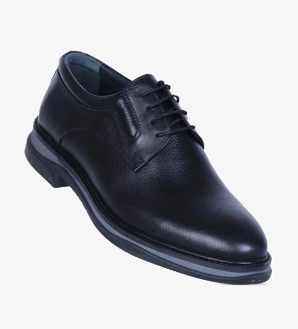 Baloğlu 1951 Siyah Kauçuk %100 Deri Erkek Klasik Ayakkabı model görseli