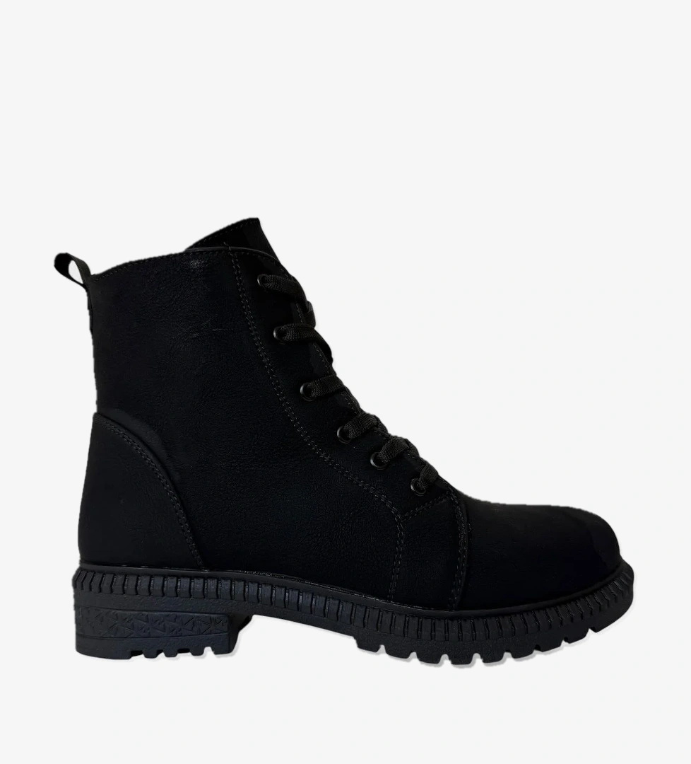 Liger Kadın Termo Taban Fermuarlı Bağcıklı Bot SİYAH - FÜME model görseli