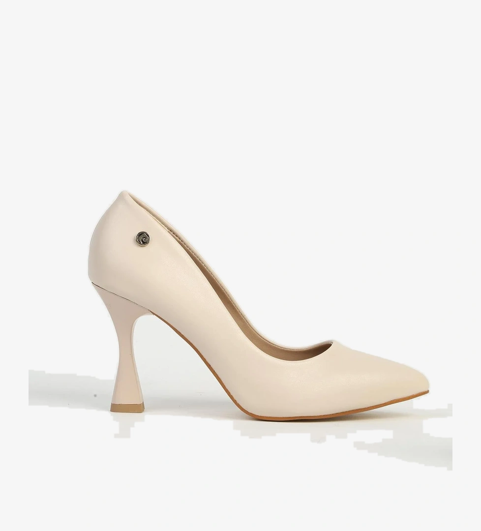 Krem Kadın Topuklu Ayakkabı PC-54751 - Görsel 1