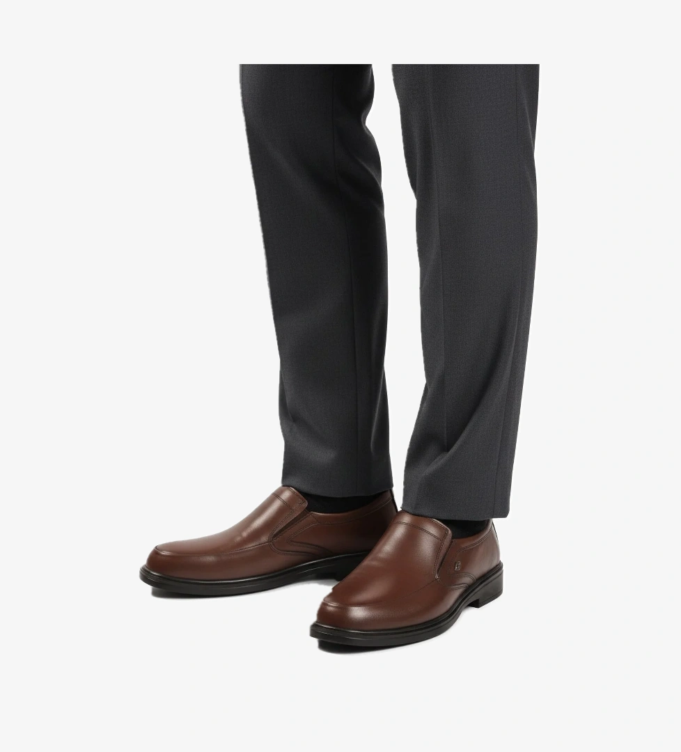 A Spor Aspor Kahve Siyah Hakiki Deri Erkek Casual Ayakkabı model görseli