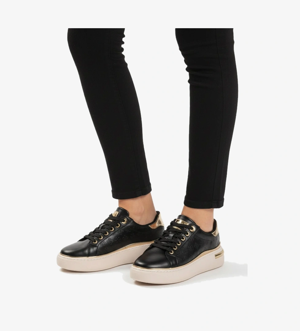 Aspor Siyah Bağcıklı Kadın Sneaker - Görsel 1