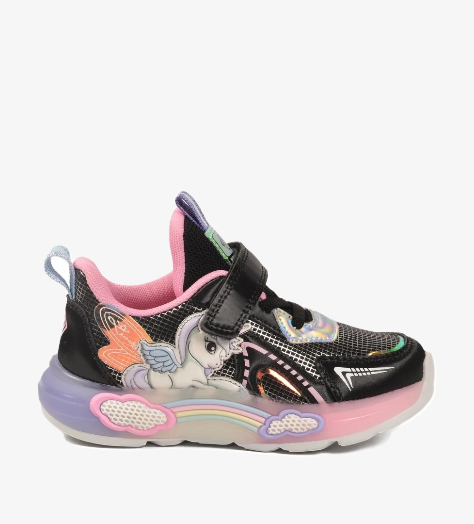 Pepino Gümüş Siyah Kız Çocuk Spor Ayakkabı model görseli