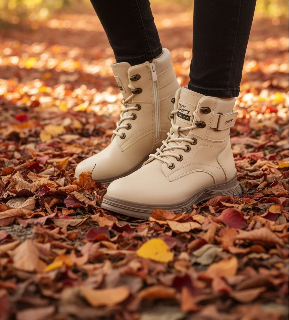 A Spor Aspor Bej İçi Polarlı Kadın Bot model görseli