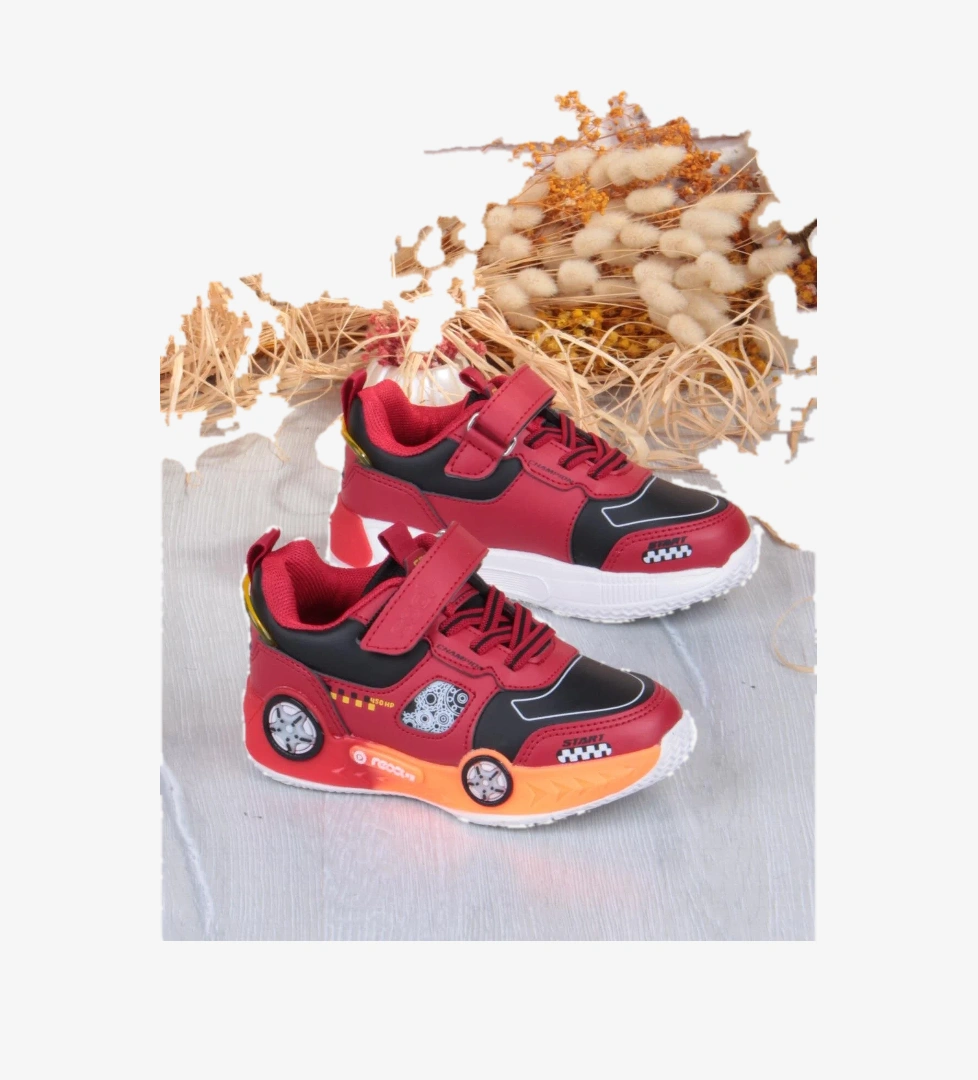 Cool Racing Rahat Hafif Araba Figürlü Erkek Çocuk Ayakkabı