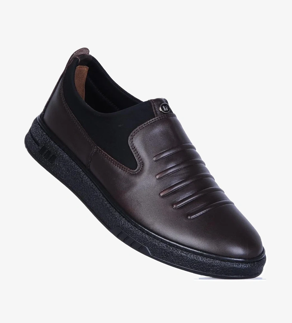 Baloğlu 1016 Kahve Kauçuk %100 Deri Erkek Loafer Ayakkabı model görseli