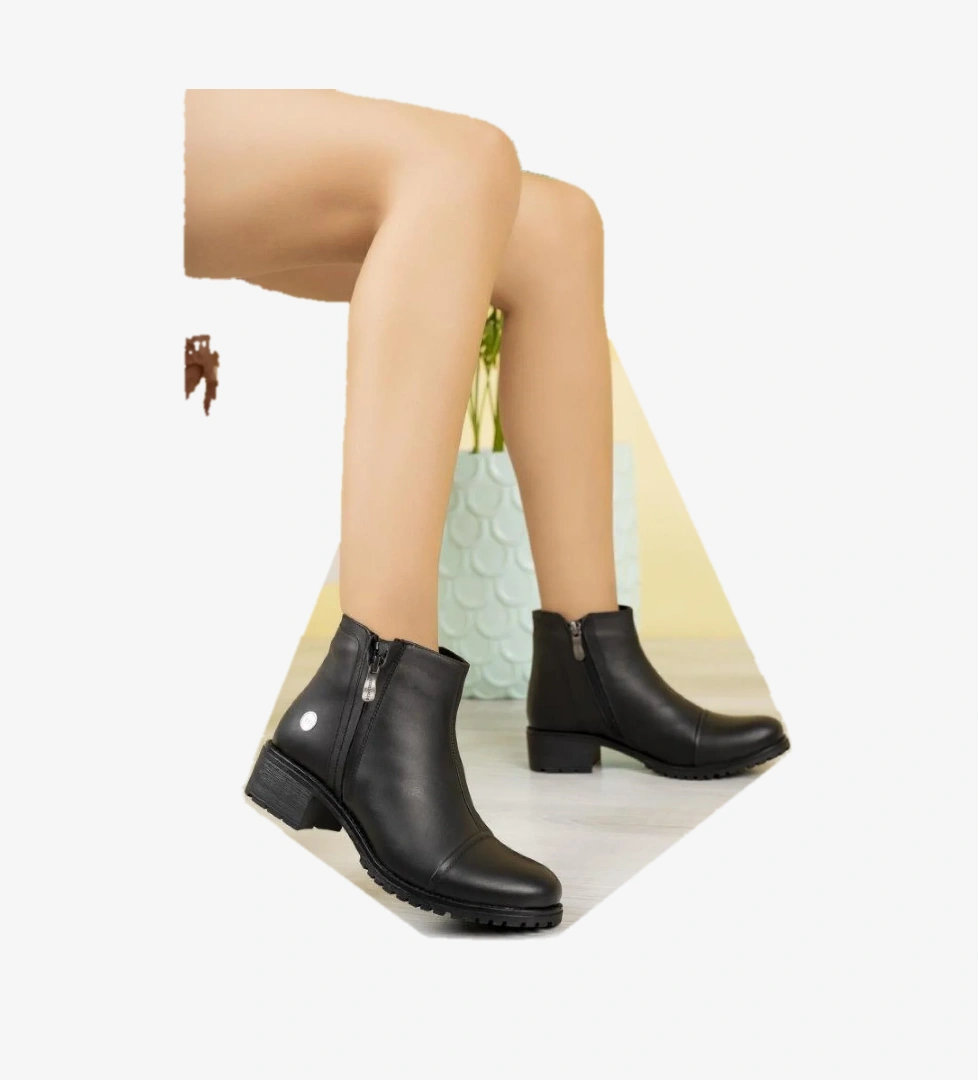 Mammamia 1615 Hakiki Kısa Topuklu Kaymaz Taban Termal Bot model görseli