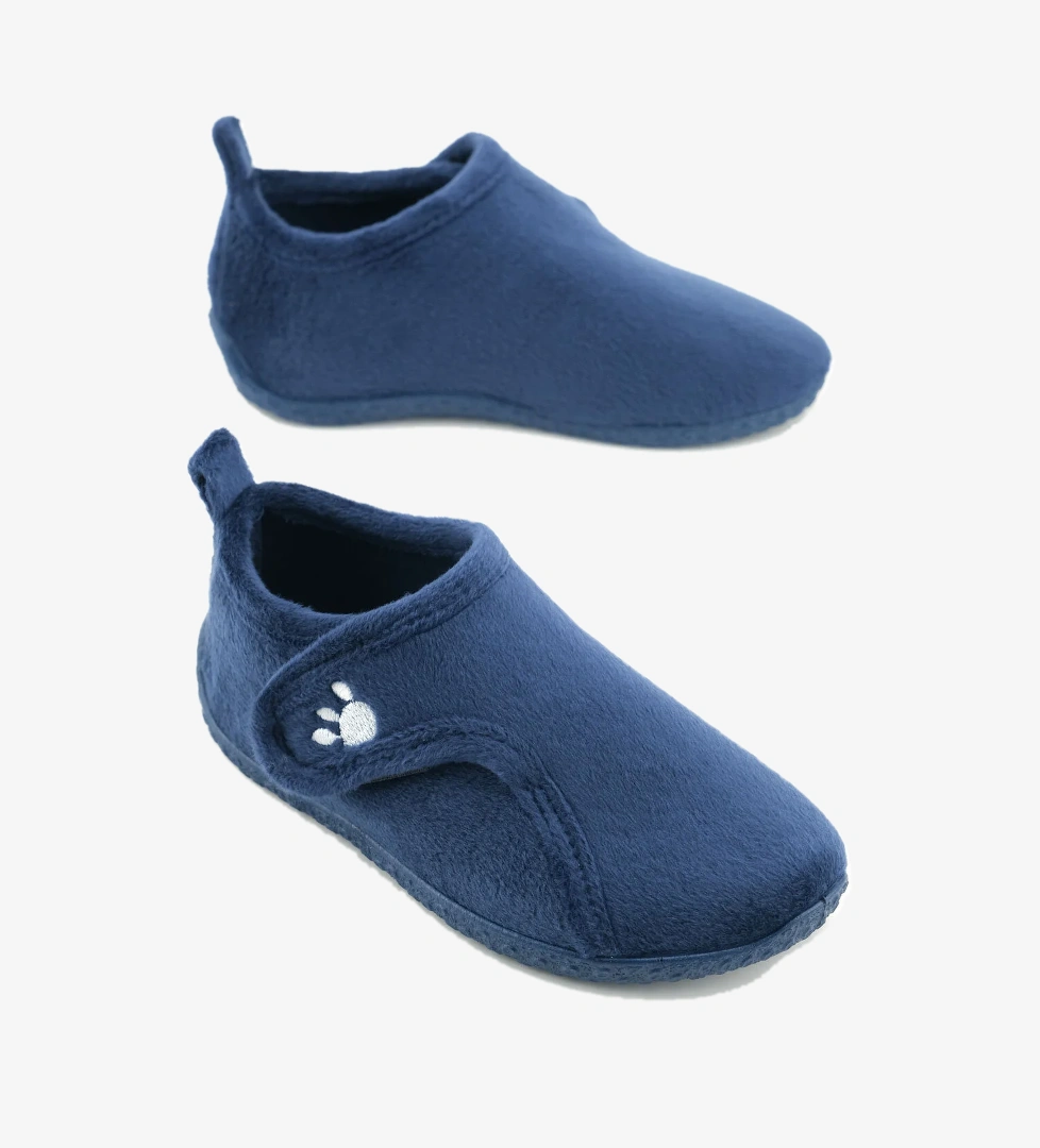 Kışlık Erkek Çocuk Rahat Taban Cırt Cırtlı Ayarlanabilir Ev Okul Kreş Panduf Ayakkabı - Görsel 1