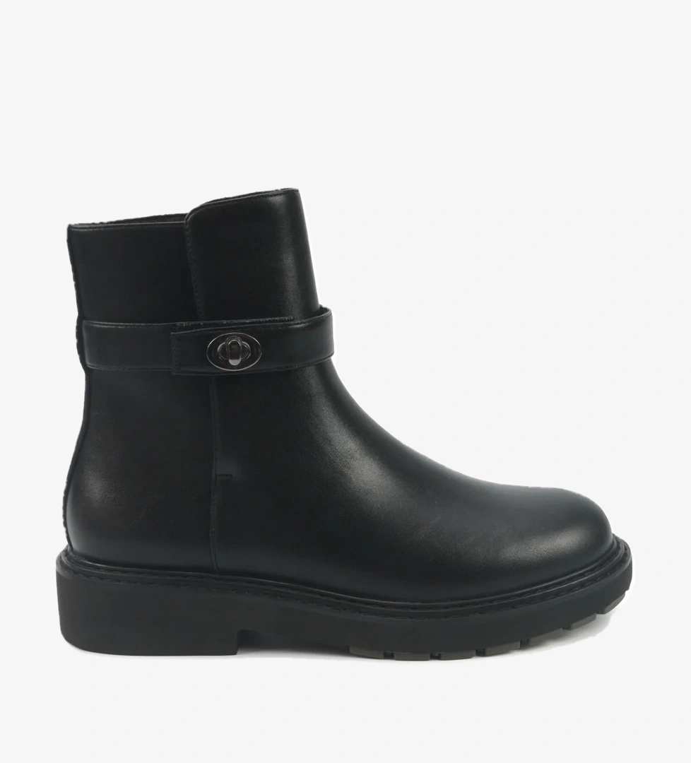 DESSIN 5PR Siyah Kadın Düz Bot - Görsel 1