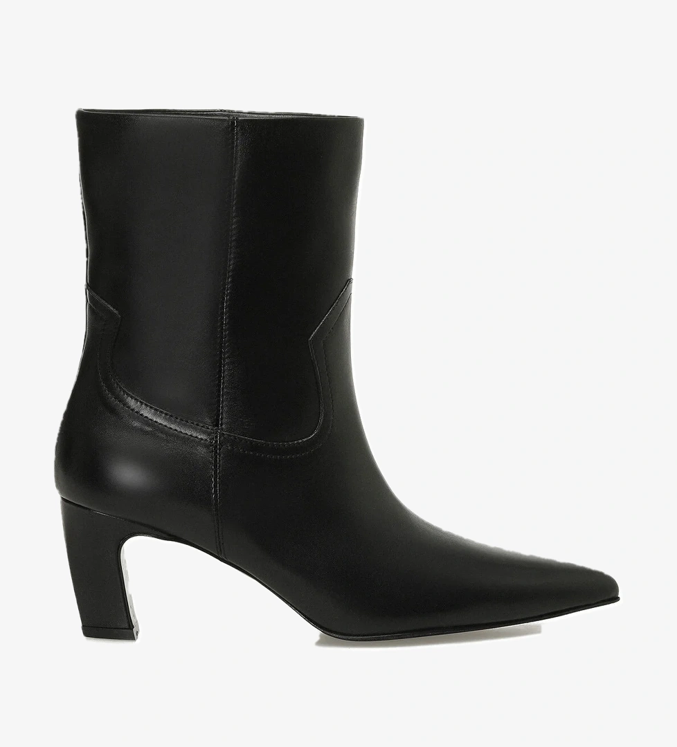 NORMIA 5PR Siyah Kadın Topuklu Bot - Görsel 1