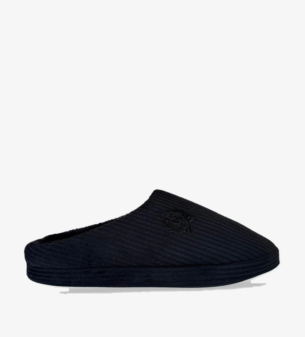 Erkek Hafif Kaydırmaz Taban Ev Terliği SİYAH